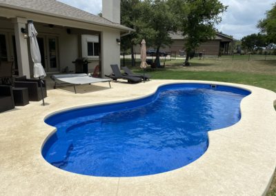 Pools123 Eclipse 35 in Sapphire Blue with Spray Deck