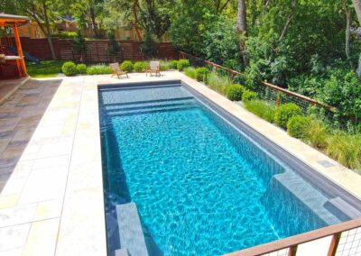 Summit Model Fiberglass Pool by Pools123 in Austin Texas