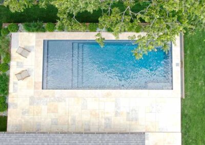 Summit Model Fiberglass Pool by Pools123 in Austin Texas