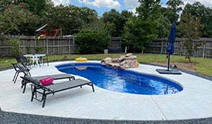 Contractor Fiberglass Swimming Spool Pool Install Bonney Texas Brellfort Leisure Inground Pools by Design Build Professional Staycation Companies and Prices