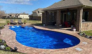 Design Build Small Fiberglass Inground Pool Contractor Conroe Texas Briar Forest Leisure Swimming Pools by Professional Installation Companies