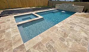 Installer Prefabricated In Ground Swimming Pool Builder Bonney Texas Cinco Ranch Leisure Fiberglass Pools by Professional Design Contracting Companies